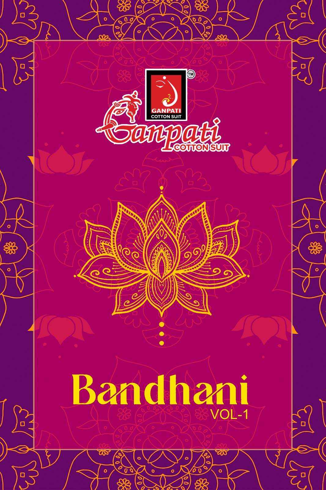 GANPATI BANDHANI VOL 1 COTTON PRINT SALWAR SUIT ( 6 PCS CATALOG )