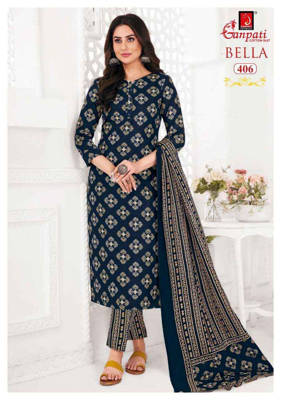 GANPATI BELLA VOL 4 PURE COTTON SALWAR SUIT ( 15 PCS CATALOG )