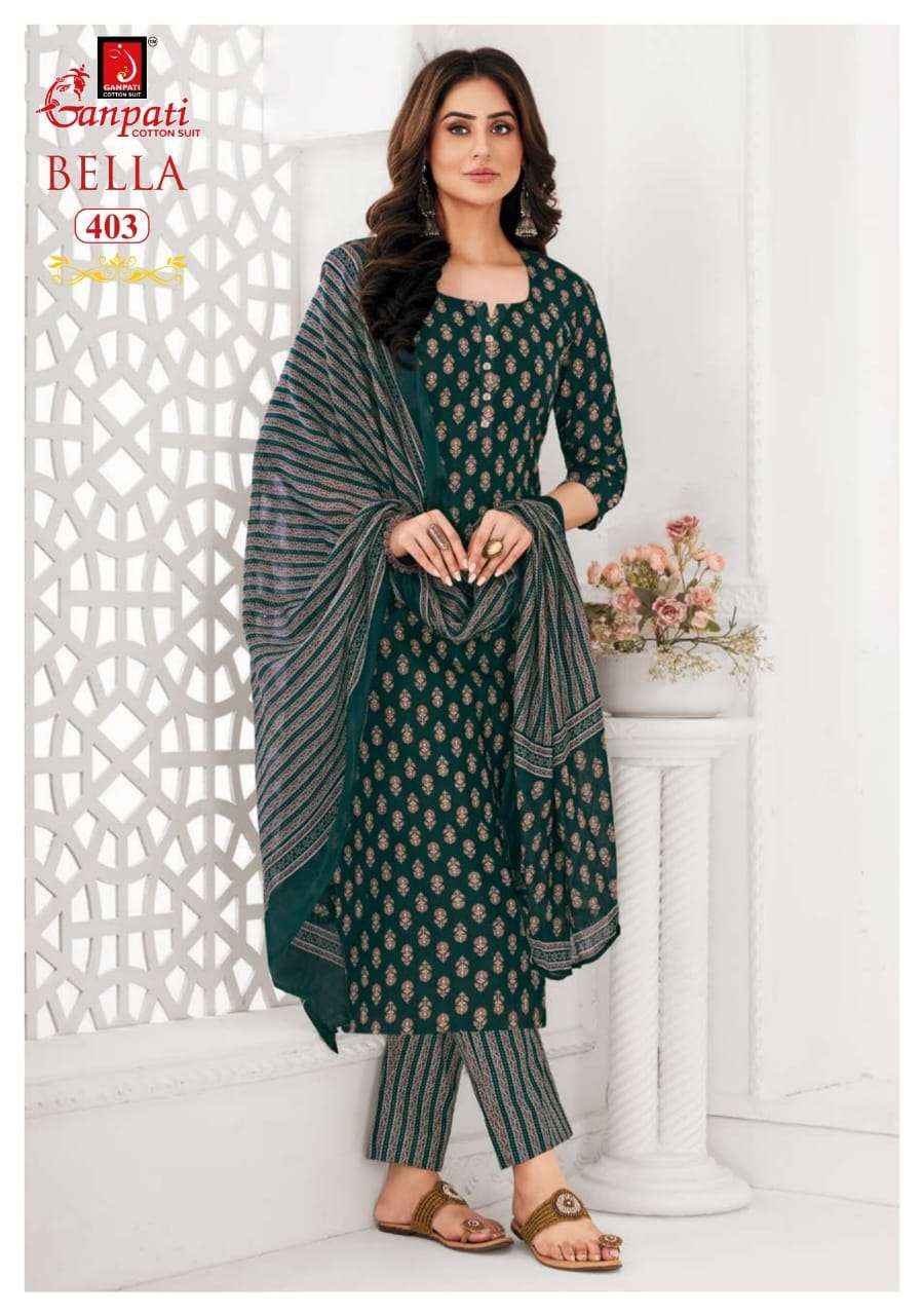 GANPATI BELLA VOL 4 PURE COTTON SALWAR SUIT ( 15 PCS CATALOG )