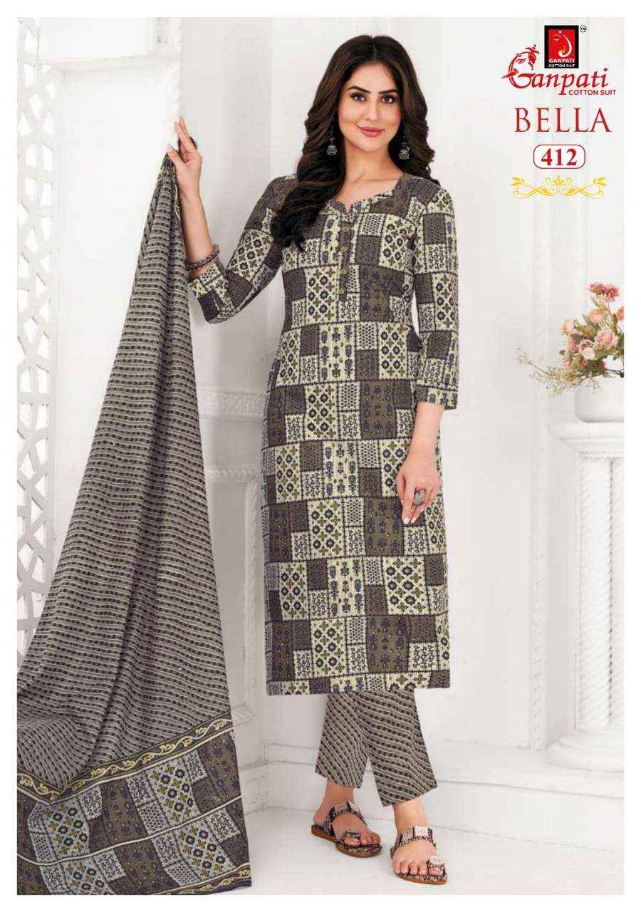 GANPATI BELLA VOL 4 PURE COTTON SALWAR SUIT ( 15 PCS CATALOG )