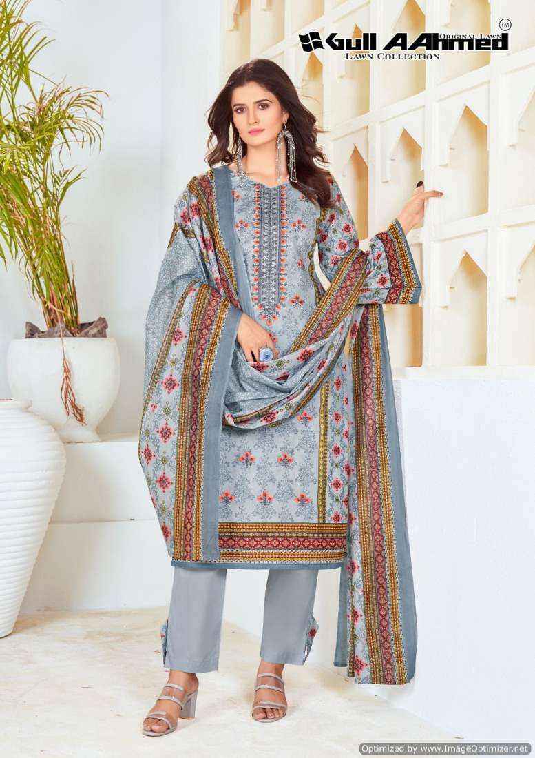 Gull Ahmed Bin Saeed Vol 5 Lawn Pakistani Suits ( 6 Pcs Catalog )