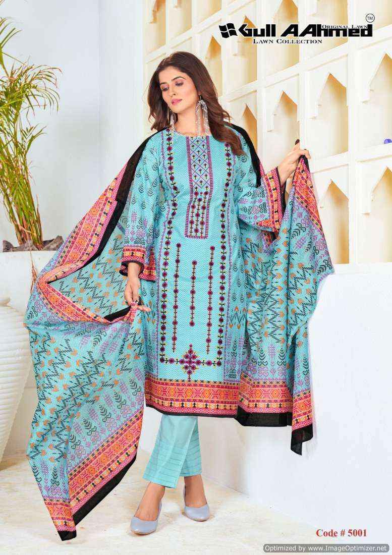 Gull Ahmed Bin Saeed Vol 5 Lawn Pakistani Suits ( 6 Pcs Catalog )