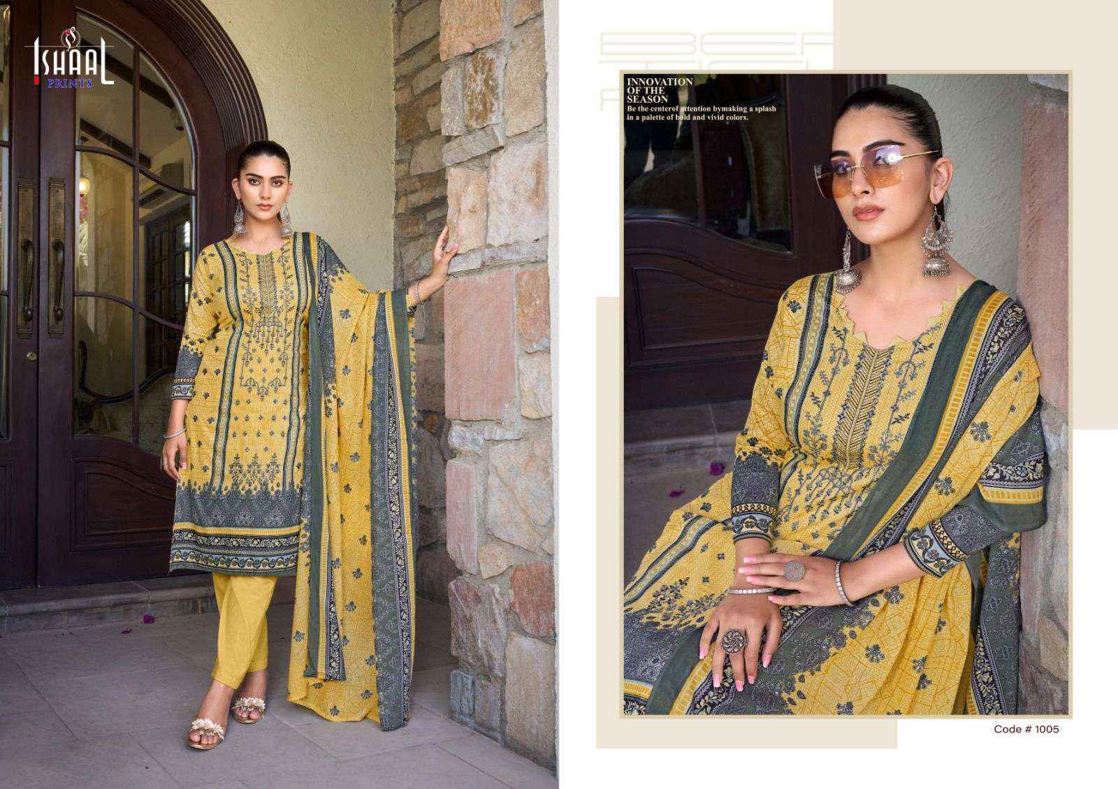 Ishaal Embroidered Vol 9 Cotton Pakistani Suits Wholesale ( 10 Pcs Catalog )