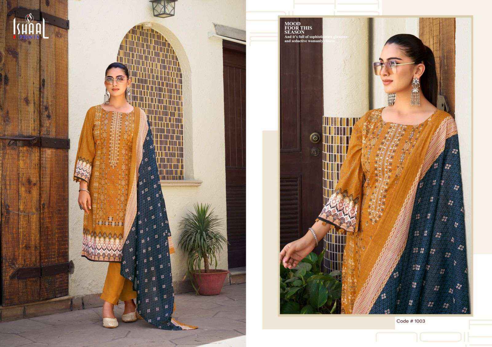 Ishaal Embroidered Vol 9 Cotton Pakistani Suits Wholesale ( 10 Pcs Catalog )