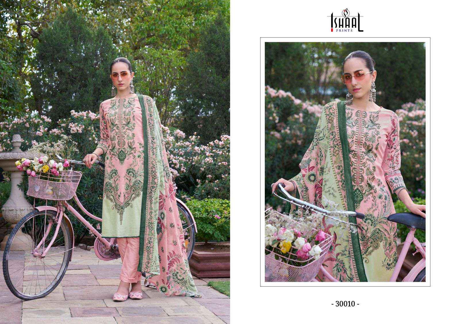 ISHAAL PRINTS GULMOHAR VOL 30 LAWN DRESS MATERIAL ( 10 PCS CATALOG )