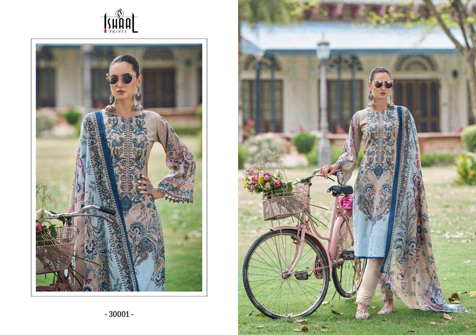 ISHAAL PRINTS GULMOHAR VOL 30 LAWN DRESS MATERIAL ( 10 PCS CATALOG )