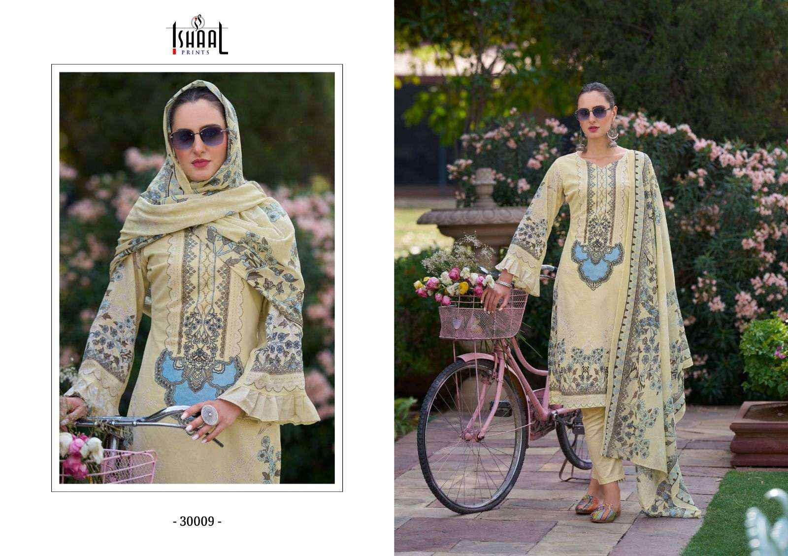 ISHAAL PRINTS GULMOHAR VOL 30 LAWN DRESS MATERIAL ( 10 PCS CATALOG )