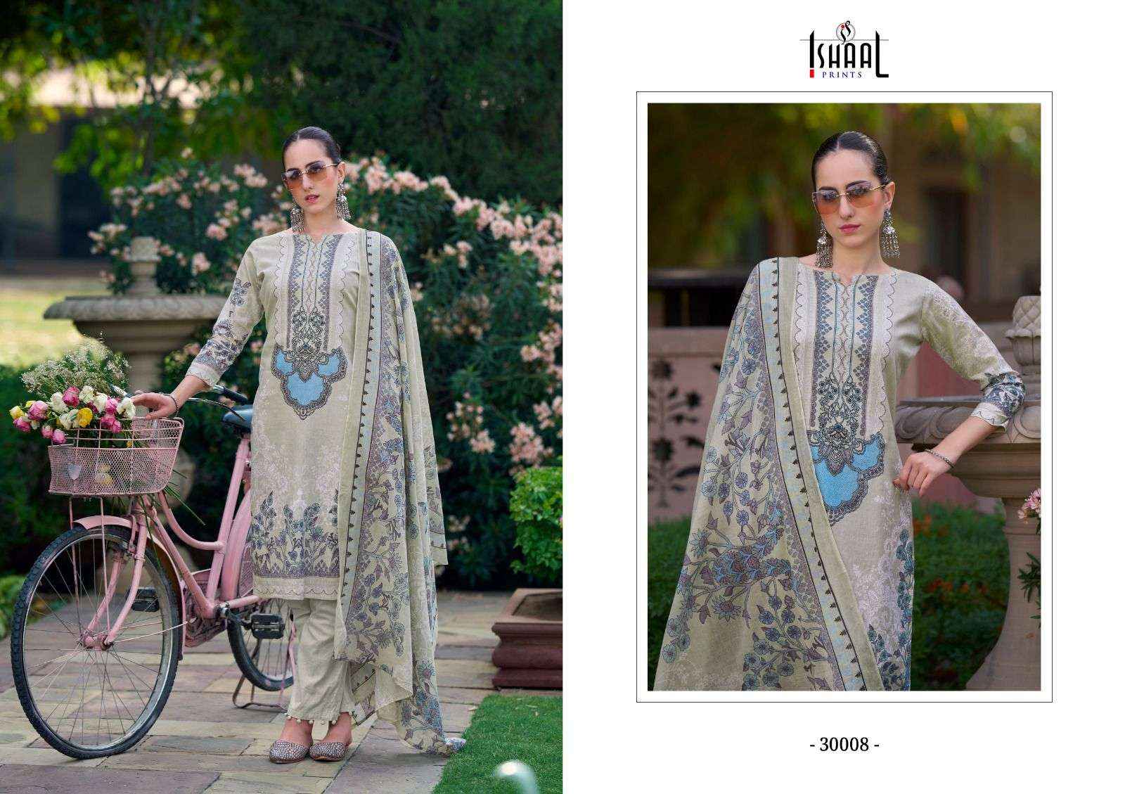 ISHAAL PRINTS GULMOHAR VOL 30 LAWN DRESS MATERIAL ( 10 PCS CATALOG )