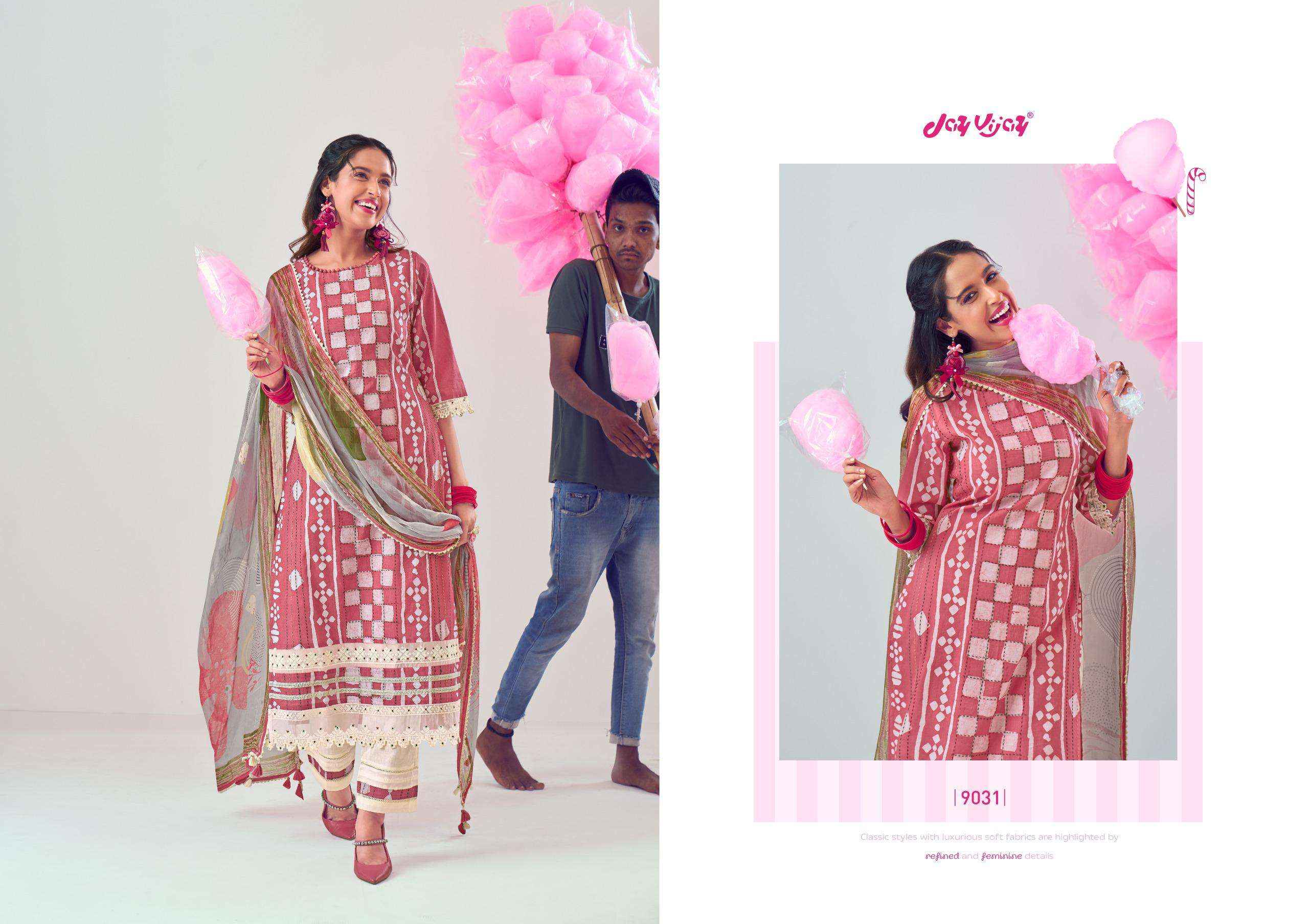 Jay Vijay Mela Pure Cotton Casual Wear Ladies Suit ( 6 pcs Catalog )