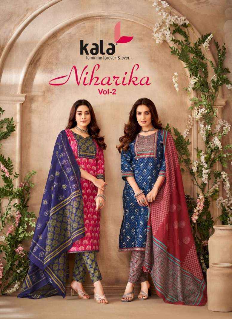 KALA FASHION NIHARIKA VOL 2 COTTON JAIPURI PRINT SUITS ( 12 PCS CATALOG )