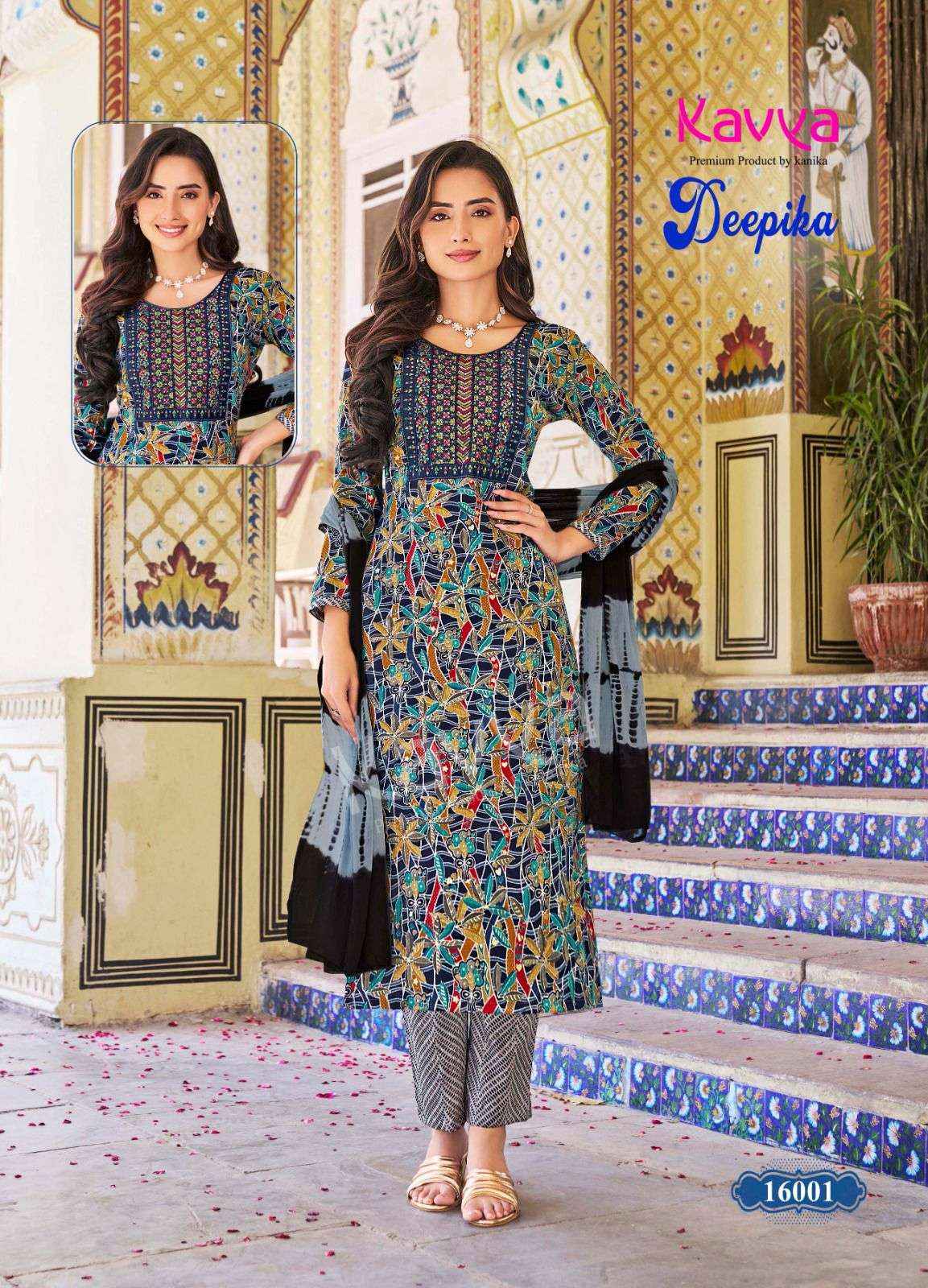 KAVYA DEEPIKA VOL-16 LADIES KURTI SURAT WHOLESALE ( 10 PCS CATALOG )