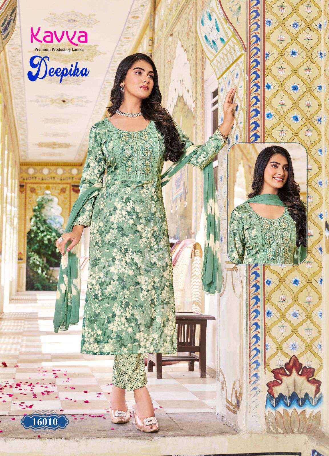 KAVYA DEEPIKA VOL-16 LADIES KURTI SURAT WHOLESALE ( 10 PCS CATALOG )