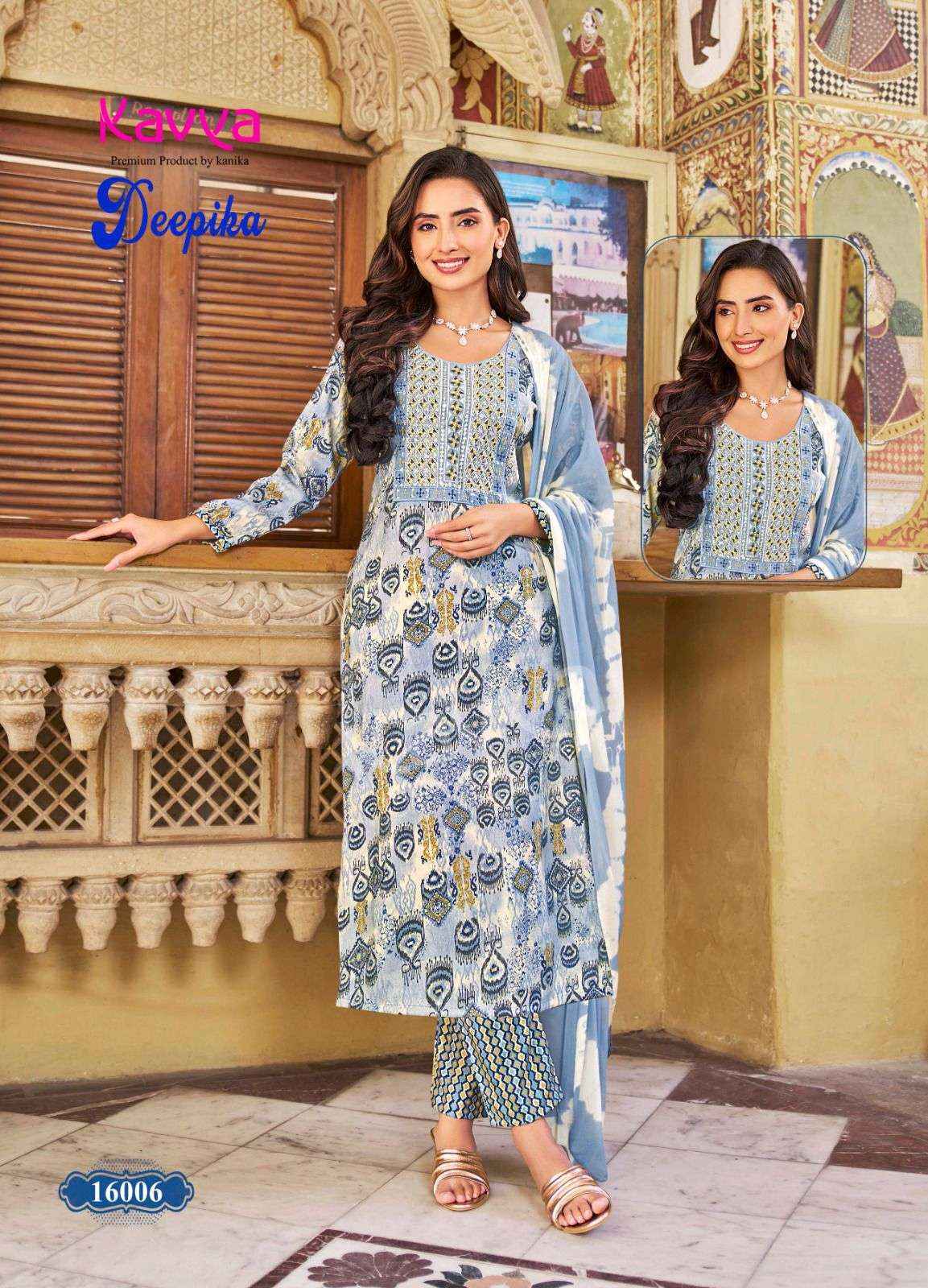 KAVYA DEEPIKA VOL-16 LADIES KURTI SURAT WHOLESALE ( 10 PCS CATALOG )