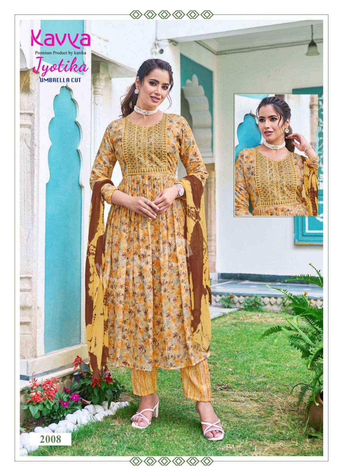 KAVYA JYOTIKA VOL 2 NAIRA CUT STYLE KURTI COMBO SET ( 10 PCS CATALOG )