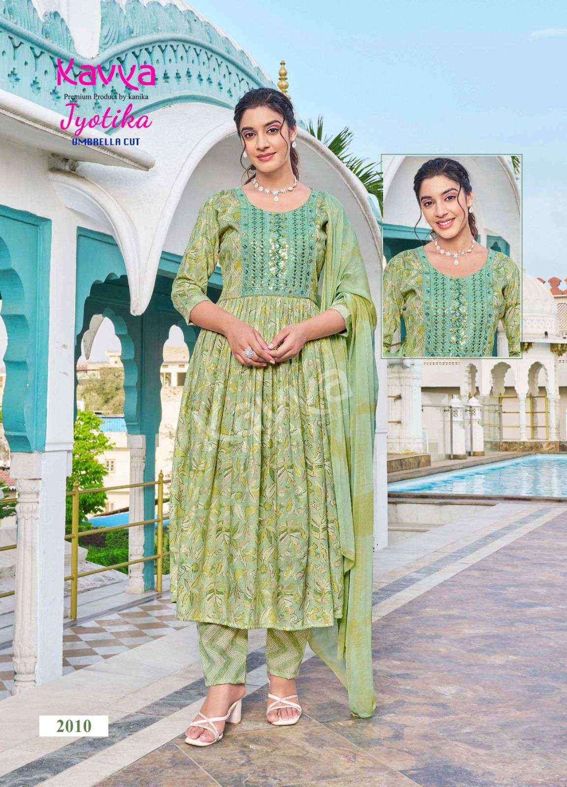 KAVYA JYOTIKA VOL 2 NAIRA CUT STYLE KURTI COMBO SET ( 10 PCS CATALOG )