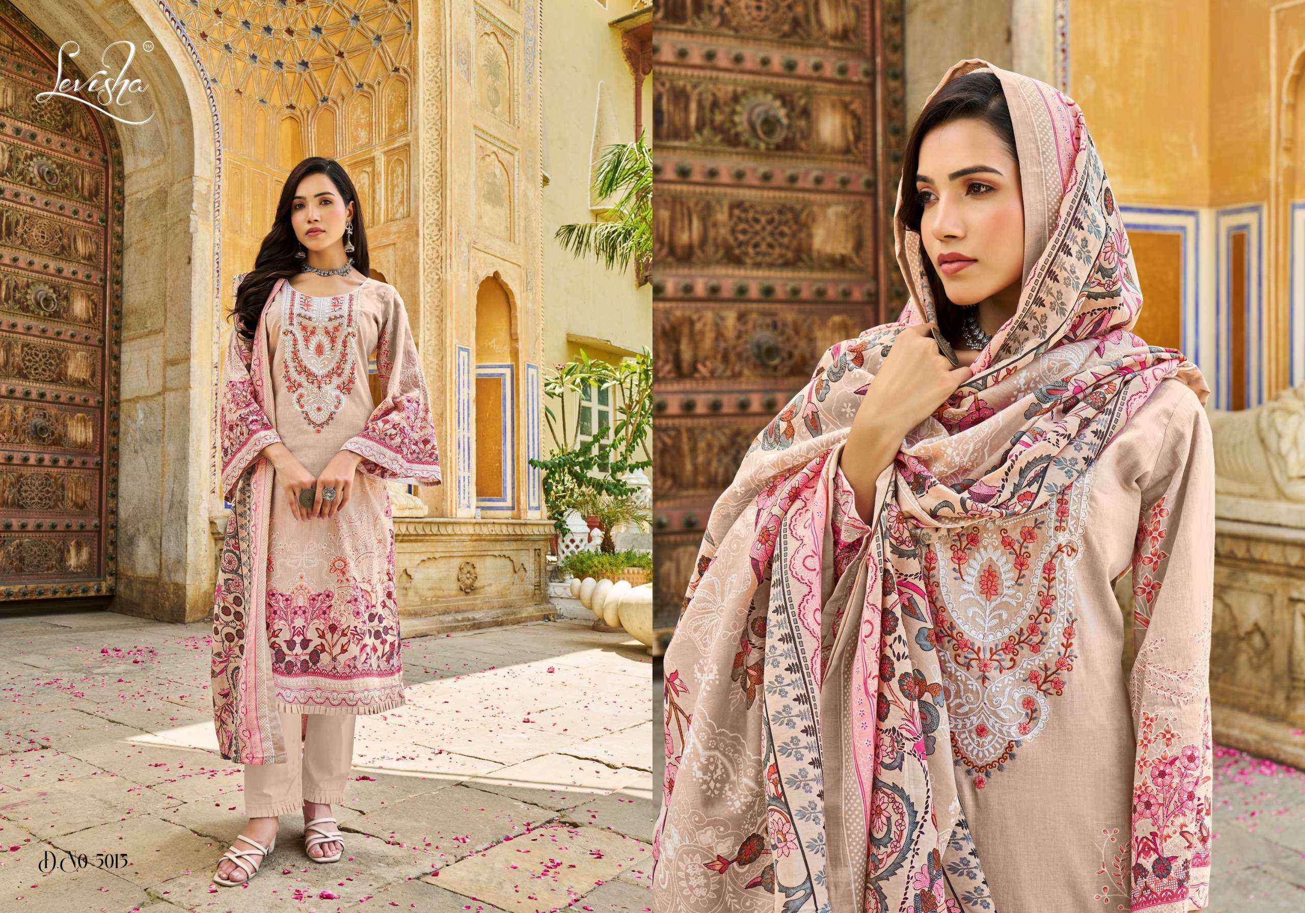 LEVISHA NAIRA NX VOL 5 COTTON DIGITAL PAKISTANI SUIT ( 6 PCS CATALOG )