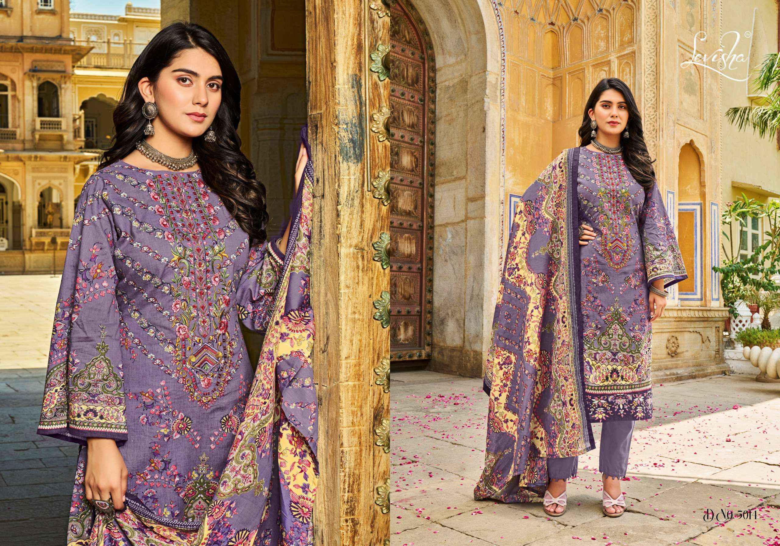 LEVISHA NAIRA NX VOL 5 COTTON DIGITAL PAKISTANI SUIT ( 6 PCS CATALOG )