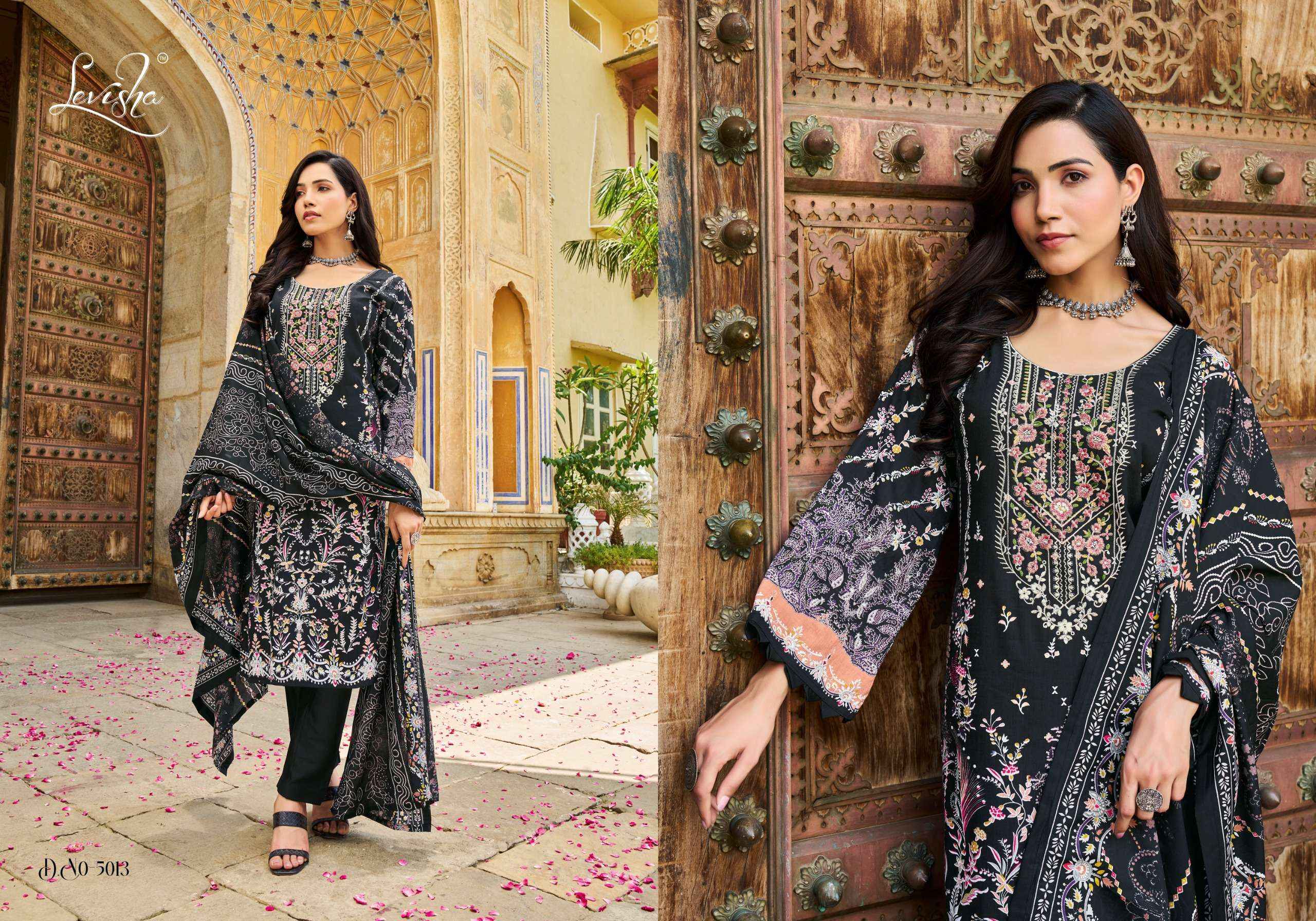 LEVISHA NAIRA NX VOL 5 COTTON DIGITAL PAKISTANI SUIT ( 6 PCS CATALOG )