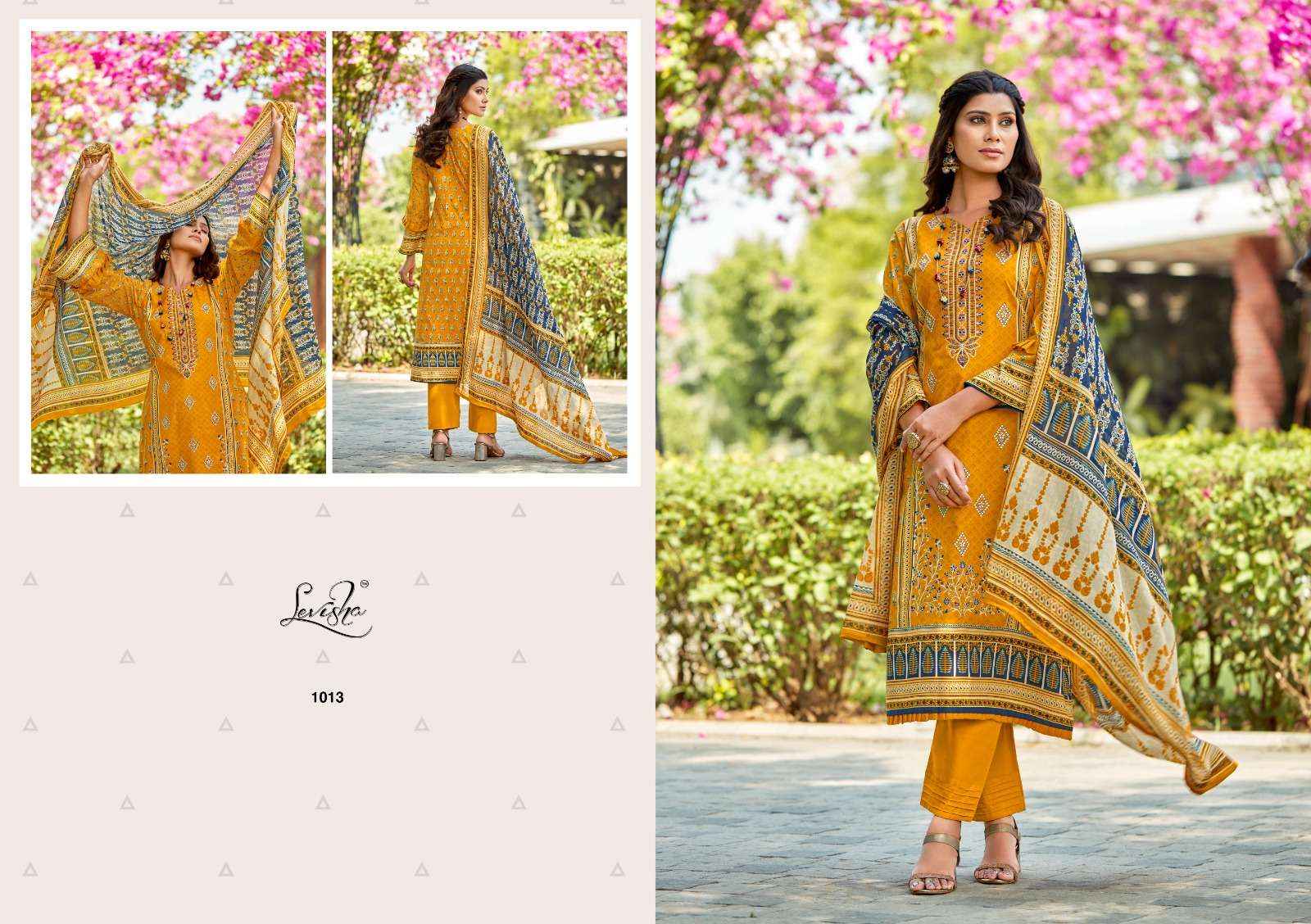 LEVISHA SANA SAMIYA COTTON DRESS MATERIAL ( 6 PCS CATALOG )