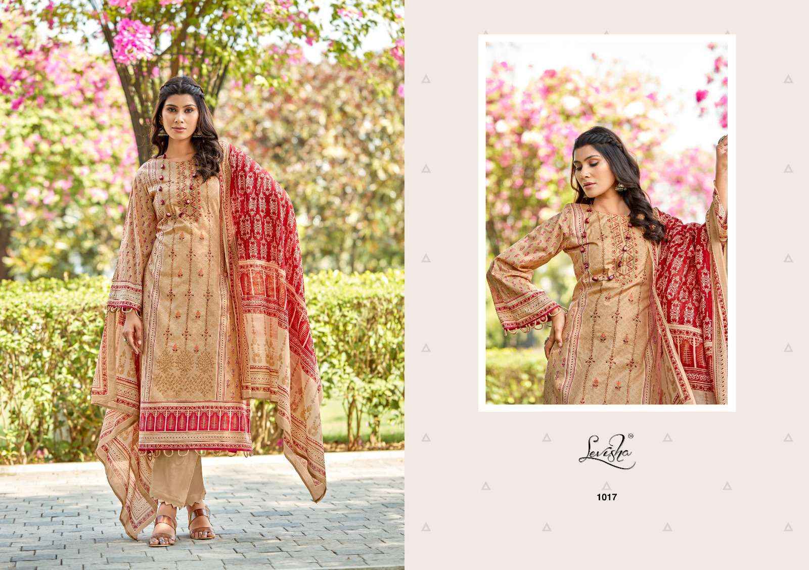 LEVISHA SANA SAMIYA COTTON DRESS MATERIAL ( 6 PCS CATALOG )