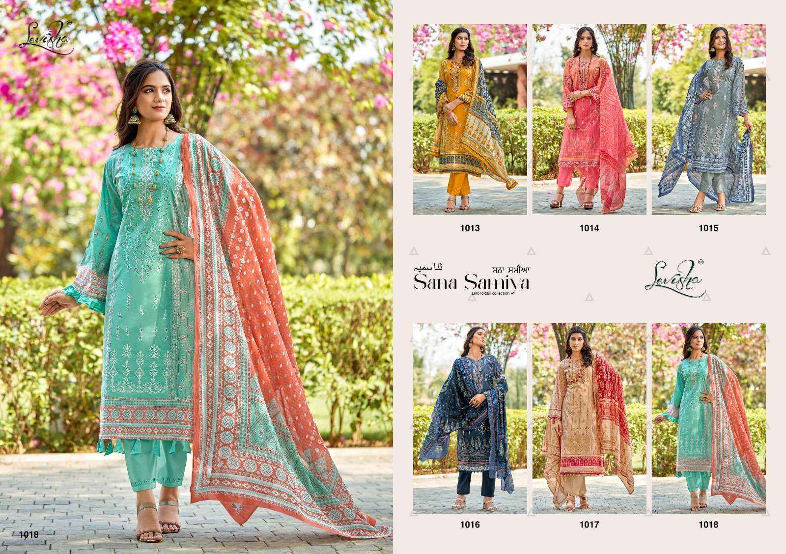 LEVISHA SANA SAMIYA COTTON DRESS MATERIAL ( 6 PCS CATALOG )