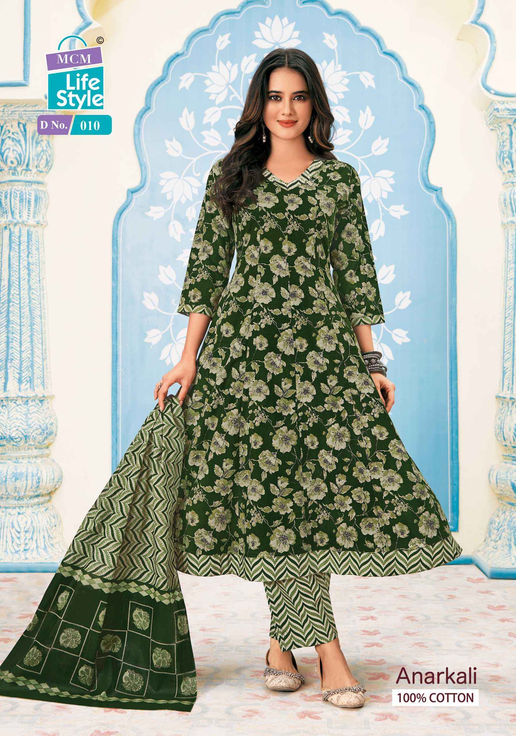 MCM LIFESTYLE ANARKALI READYMADE SALWAR KAMEEZ ( 10 PCS CATALOG )