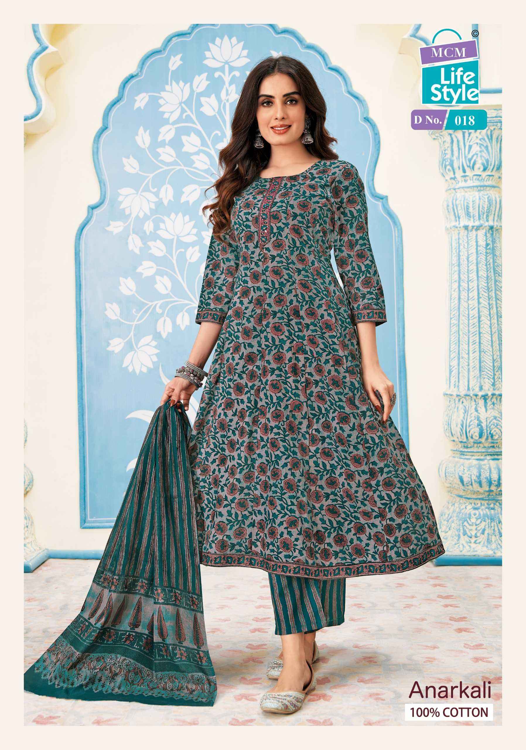 MCM LIFESTYLE ANARKALI READYMADE SALWAR KAMEEZ ( 10 PCS CATALOG )