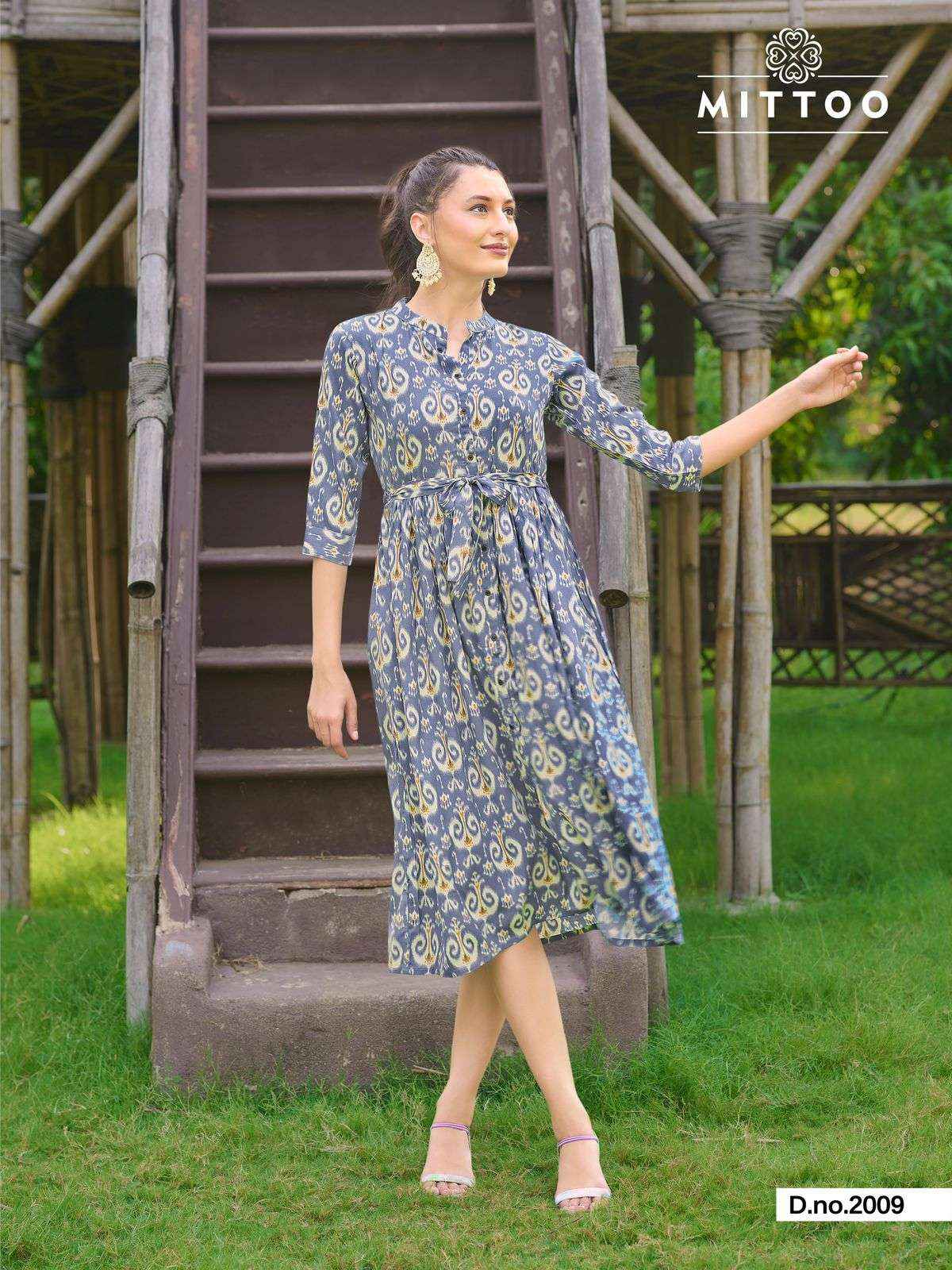 MITTOO TRENDY VOL 2 RAYON PRINTS FANCY MIDI GOWN ( 6 PCS CATALOG )