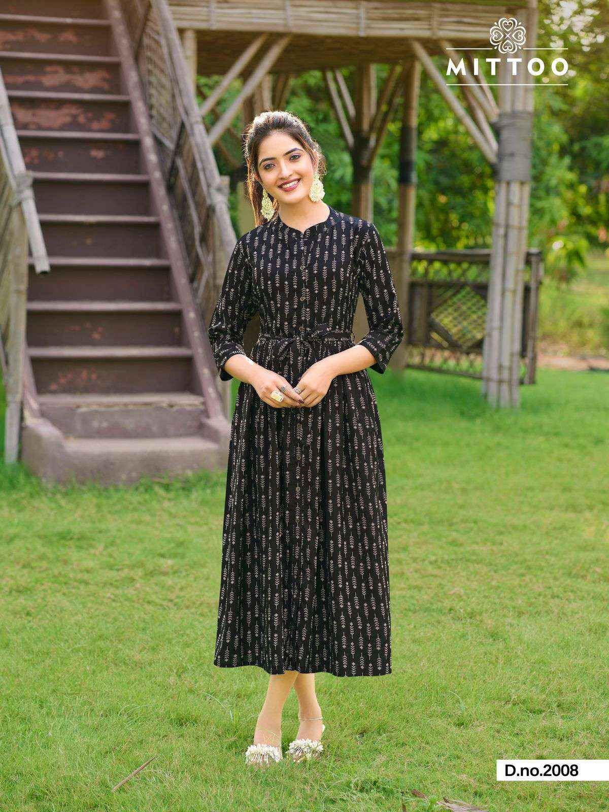 MITTOO TRENDY VOL 2 RAYON PRINTS FANCY MIDI GOWN ( 6 PCS CATALOG )