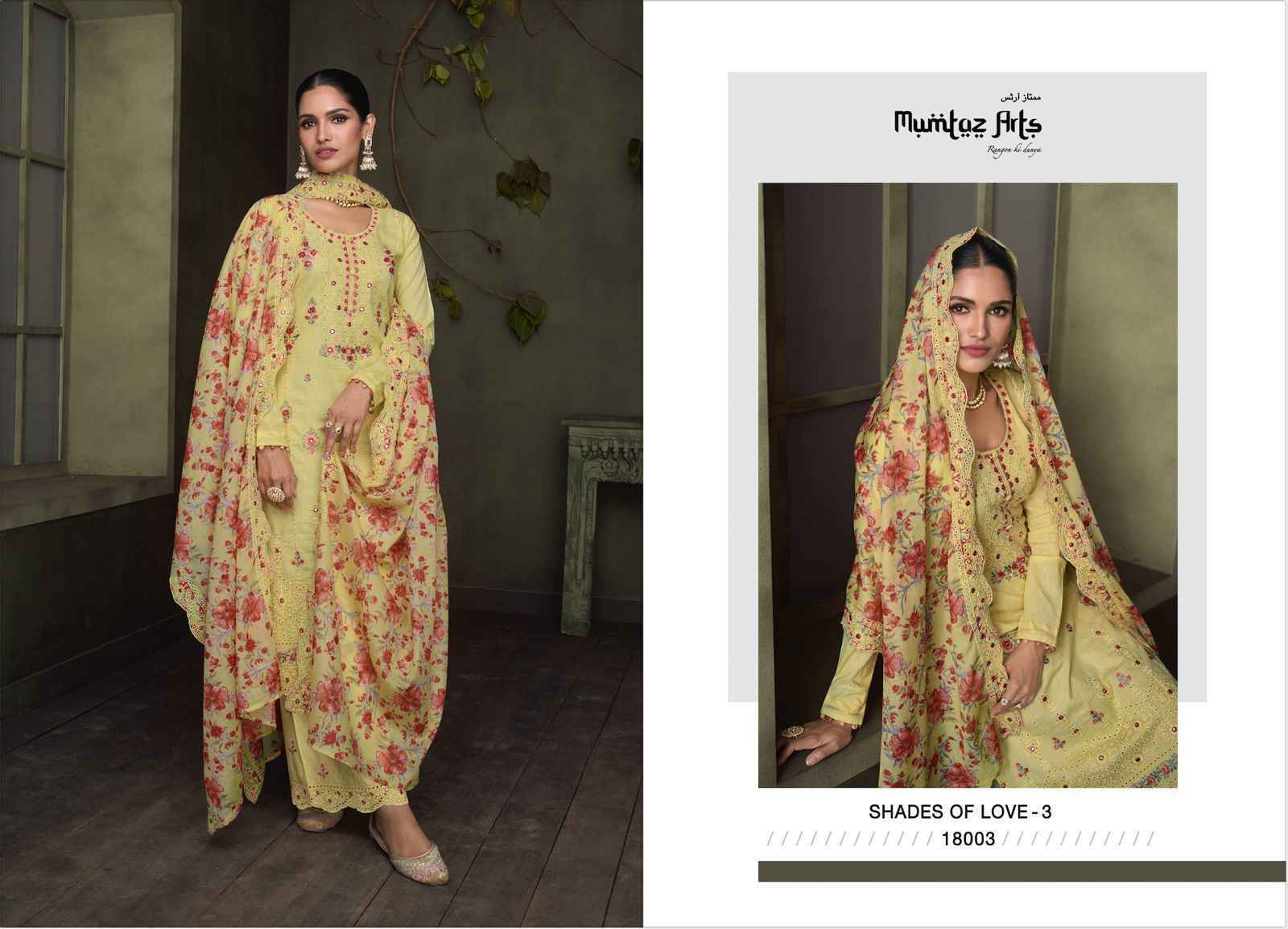 MUMTAZ ARTS LUCKNOWI DESIGNER SUITS ( 3 PCS CATALOG )