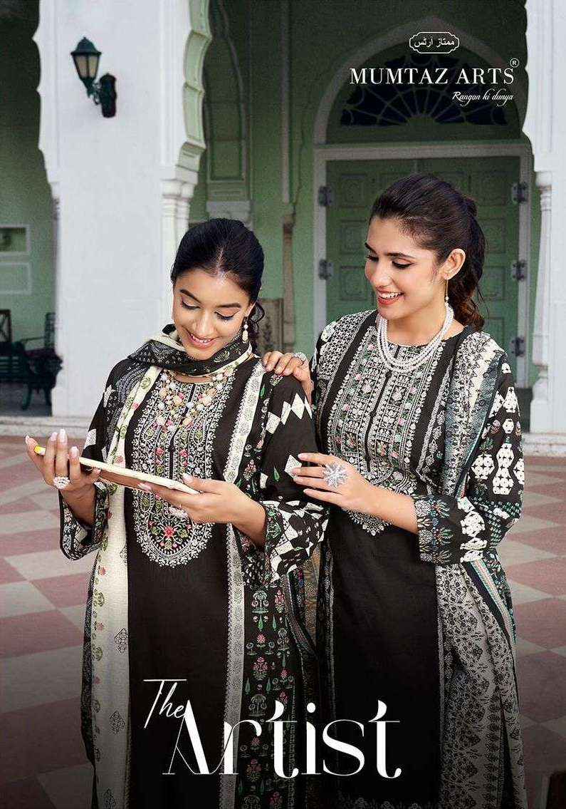 MUMTAZ ARTS THE ARTIST LAWN COTTON DIGITAL PRINT SUITS ( 8 PCS CATALOG )