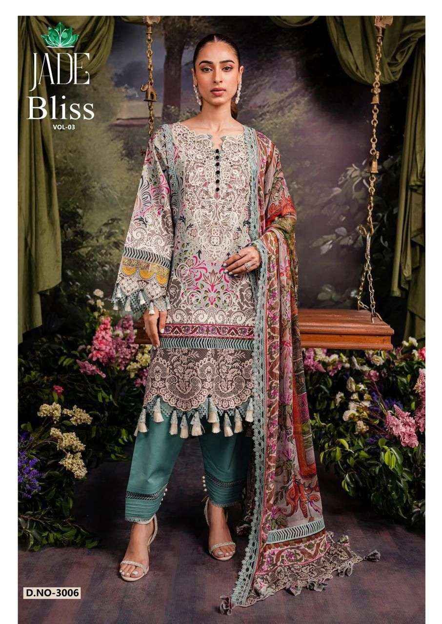 NAND GOPAL JADE BLISS VOL 3 COTTON DIGITAL PRINT SUITS ( 8 PCS CATALOG )