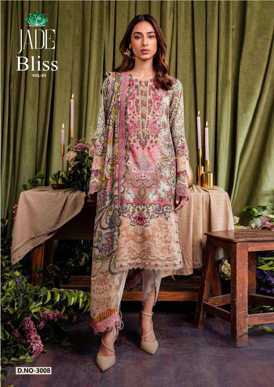 NAND GOPAL JADE BLISS VOL 3 COTTON DIGITAL PRINT SUITS ( 8 PCS CATALOG )