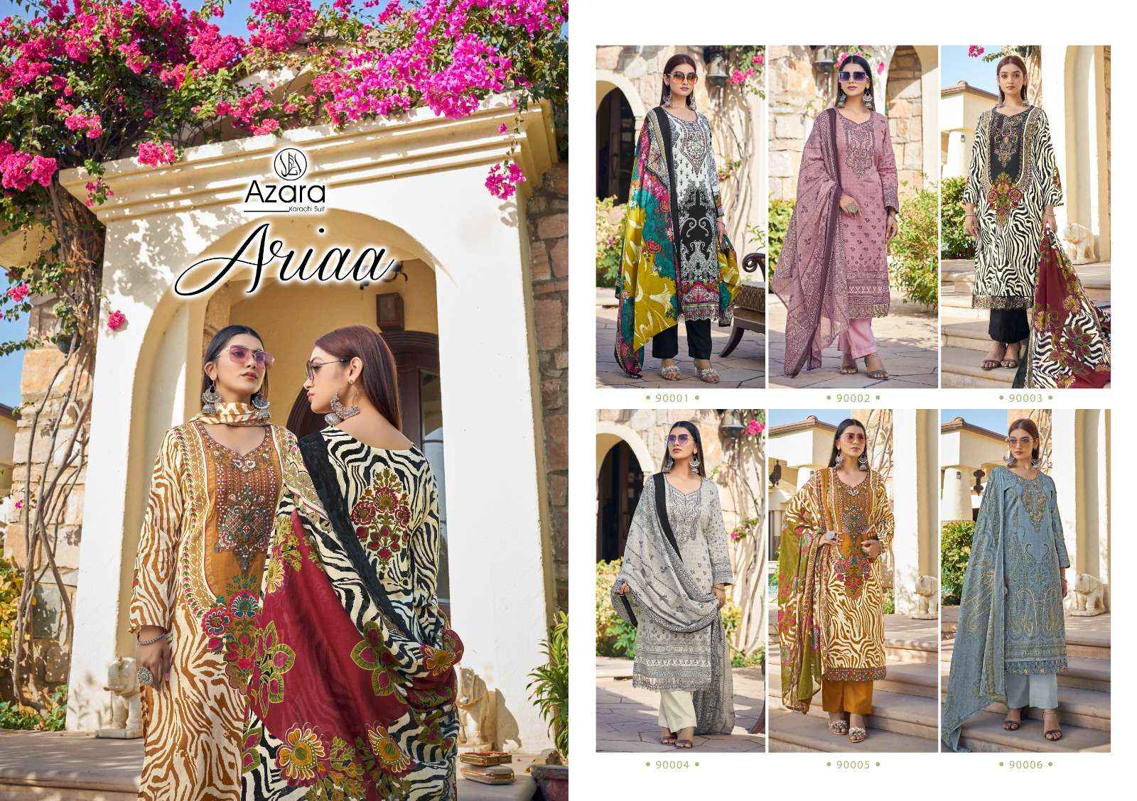 RADHIKA FASHION AZARA ARIAA COTTON SALWAR SUIT ( 6 PCS CATALOG )