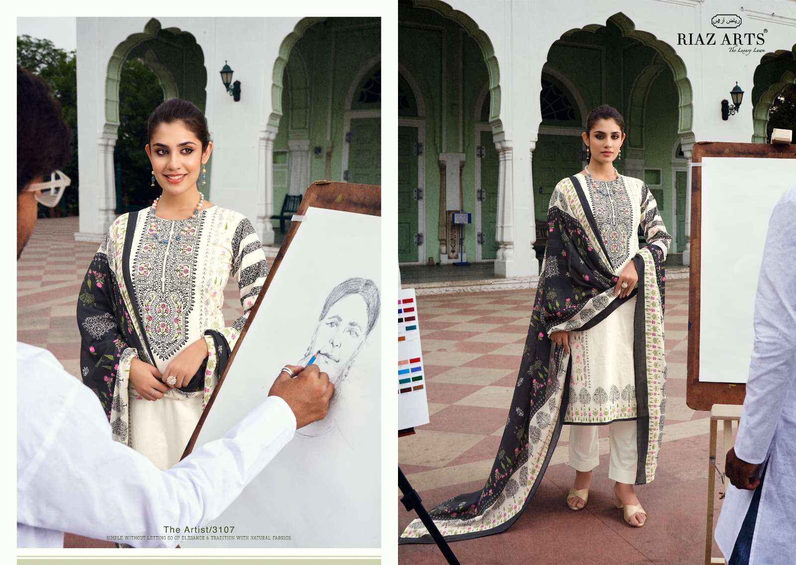 Riaz Arts The Artist Exclusive Fancy Karachi Dress Material ( 8 Pcs Catalog )