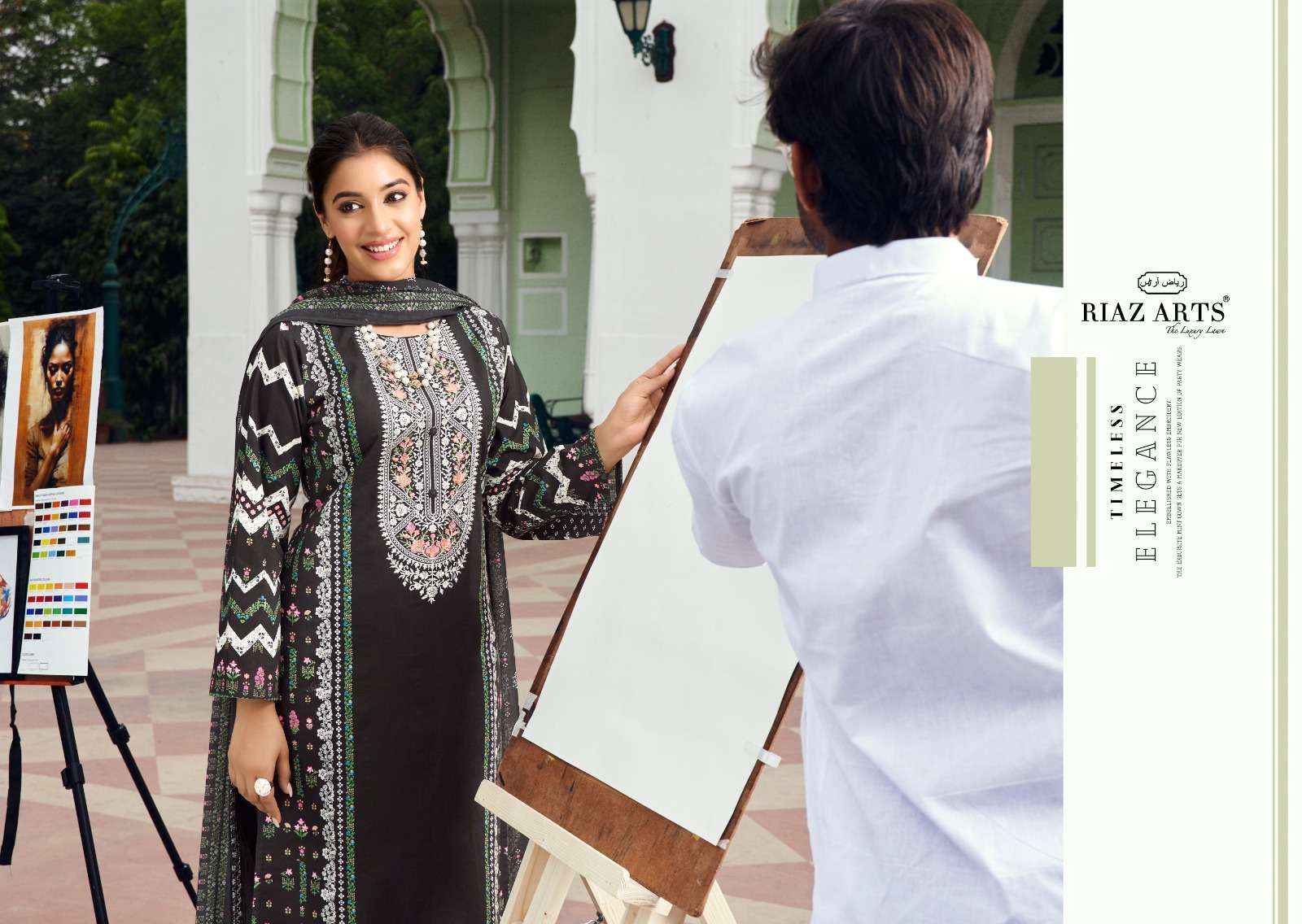 Riaz Arts The Artist Exclusive Fancy Karachi Dress Material ( 8 Pcs Catalog )