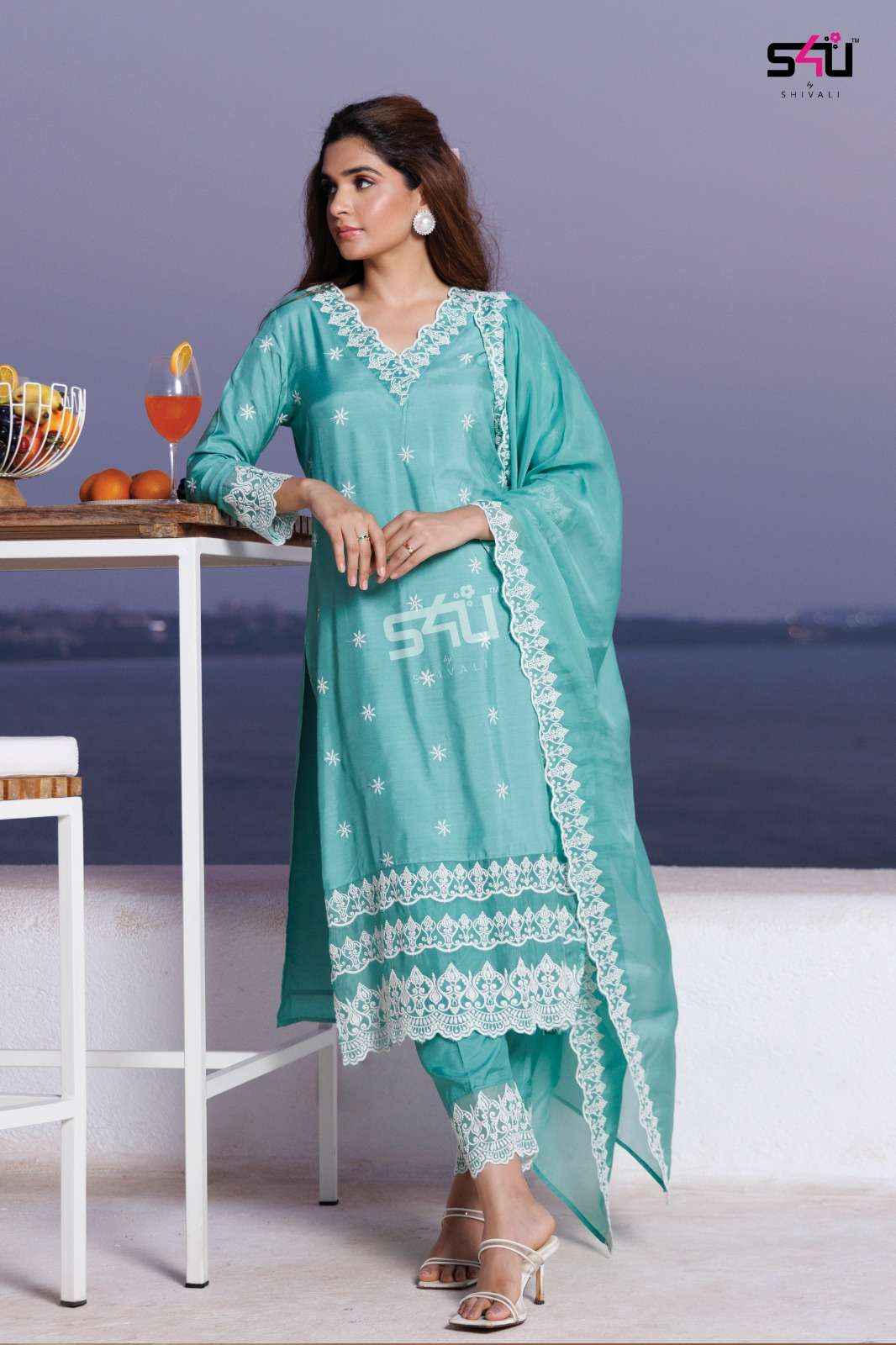 S4U SHIVALI LIBAS VOL 2 MUSLIN KURTI COMBO SET ( 5 PCS CATALOG )