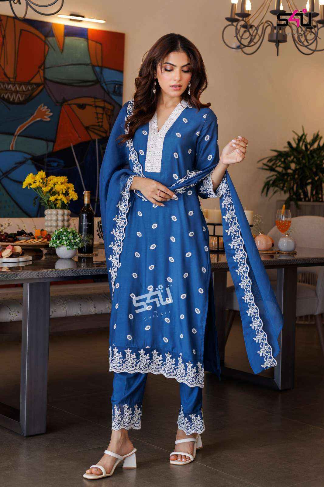 S4U SHIVALI LIBAS VOL 2 MUSLIN KURTI COMBO SET ( 5 PCS CATALOG )