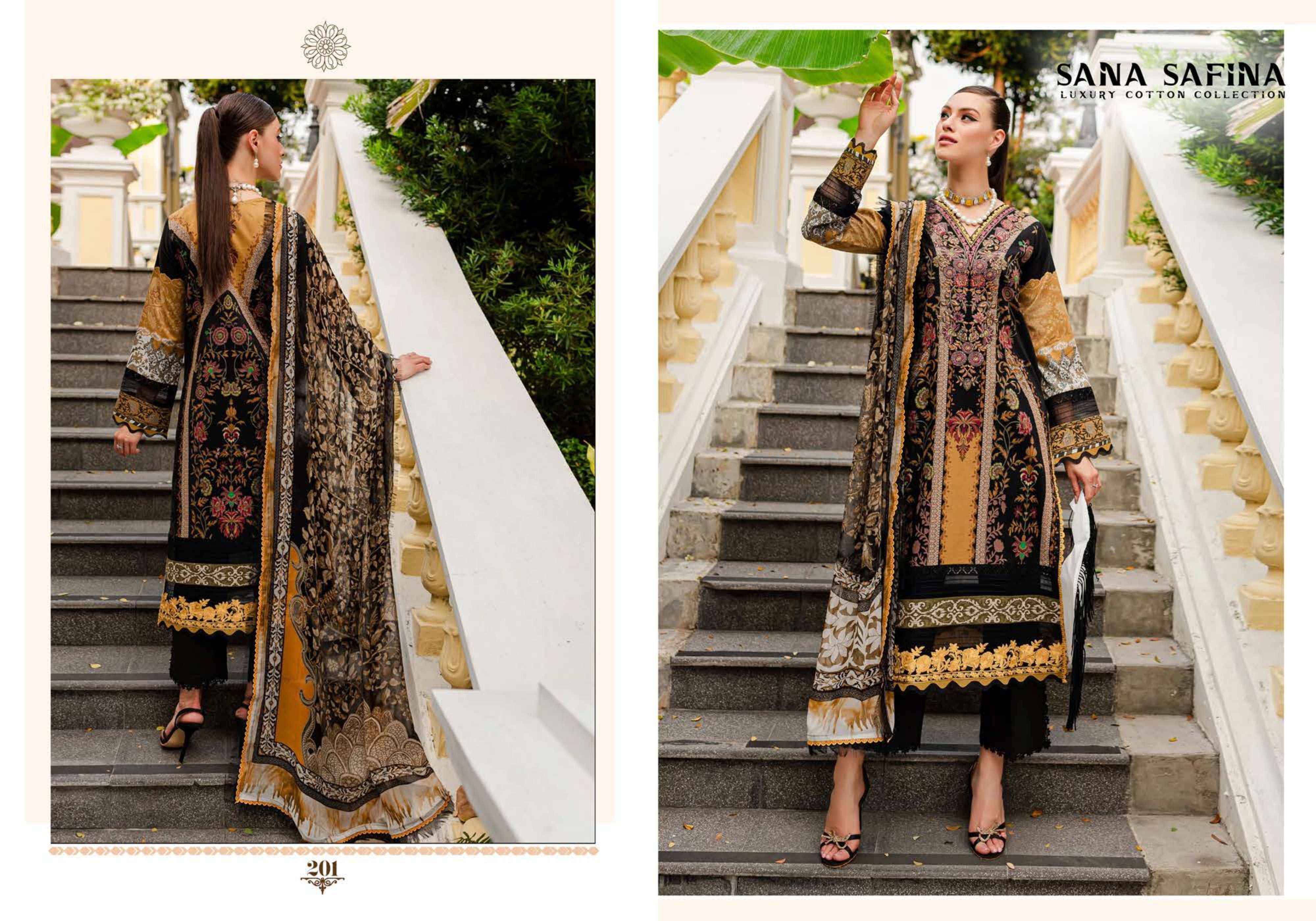 SANA SAFINA VOL 2 COTTON DIGITAL KARACHI PRINT SUIT ( 6PCS CATALOG )