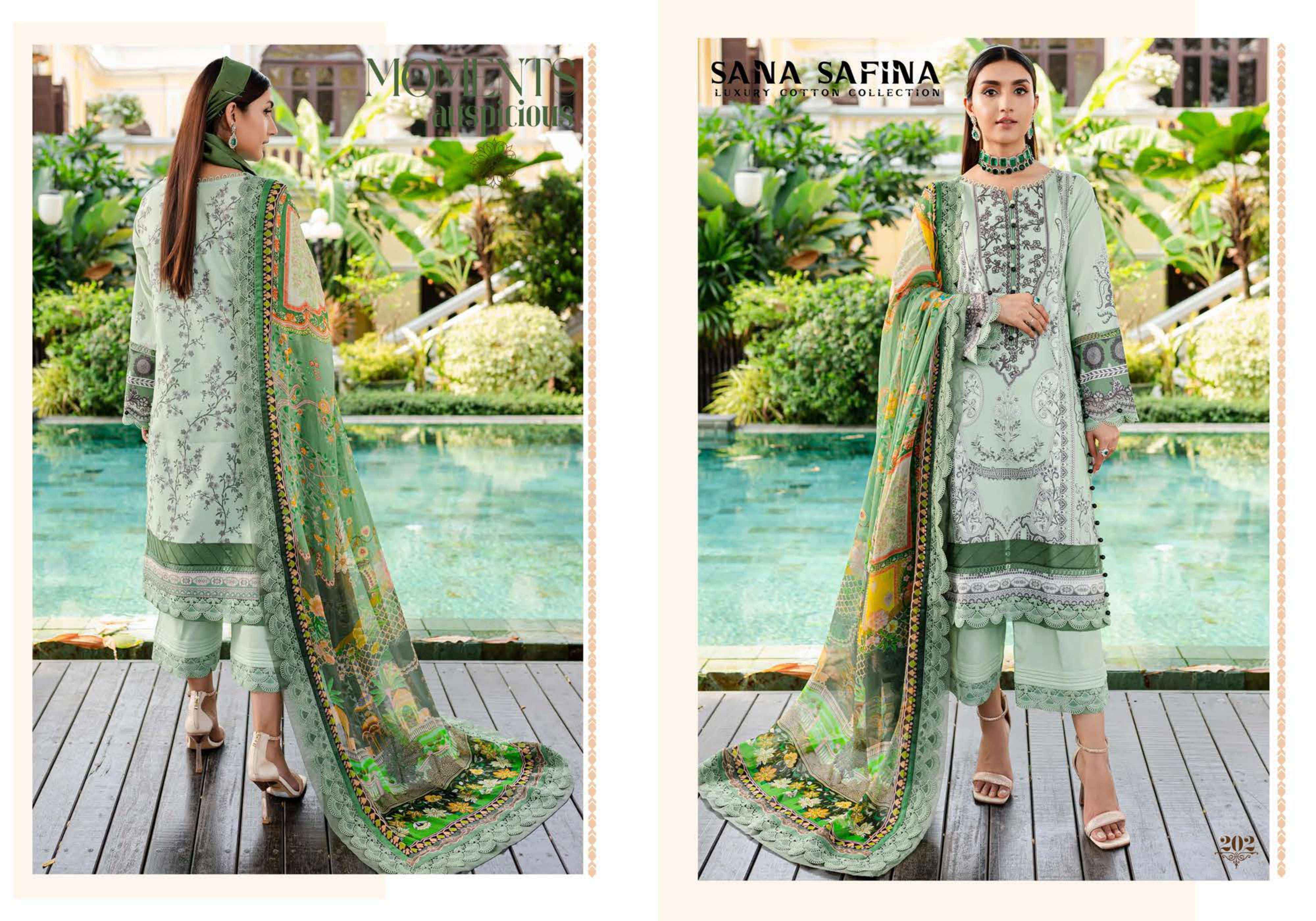 SANA SAFINA VOL 2 COTTON DIGITAL KARACHI PRINT SUIT ( 6PCS CATALOG )