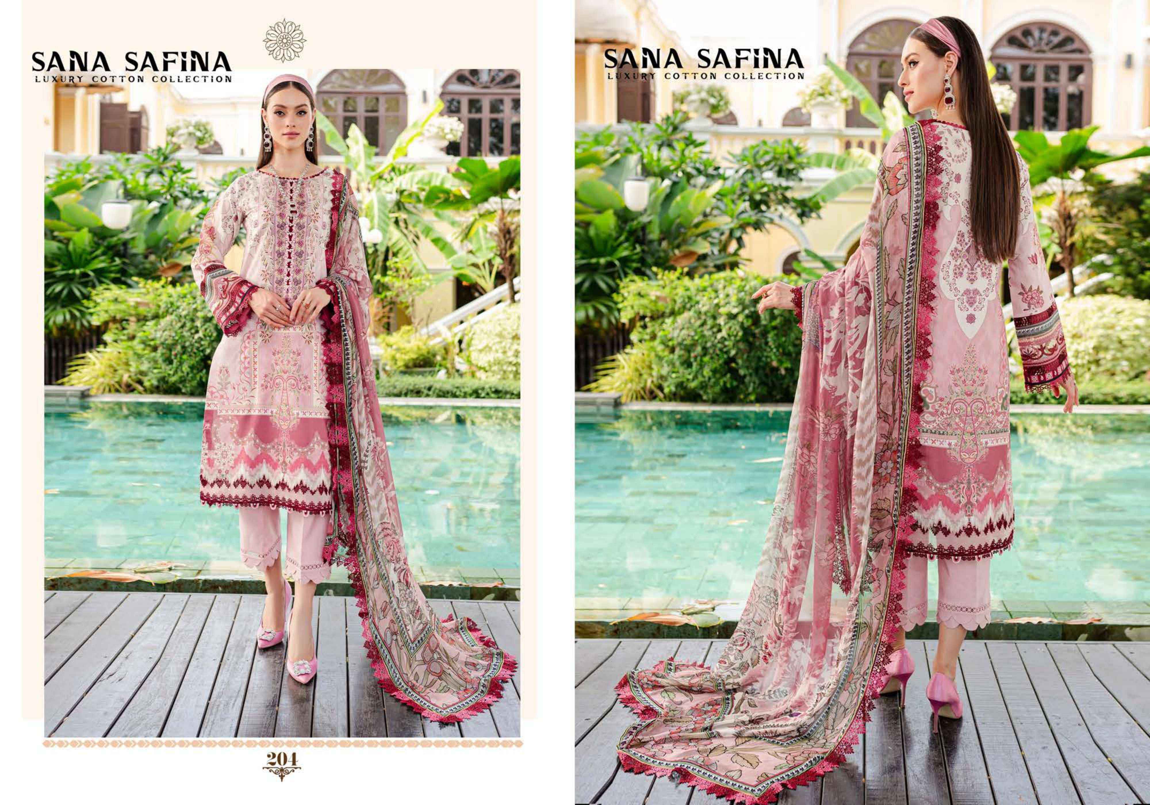 SANA SAFINA VOL 2 COTTON DIGITAL KARACHI PRINT SUIT ( 6PCS CATALOG )