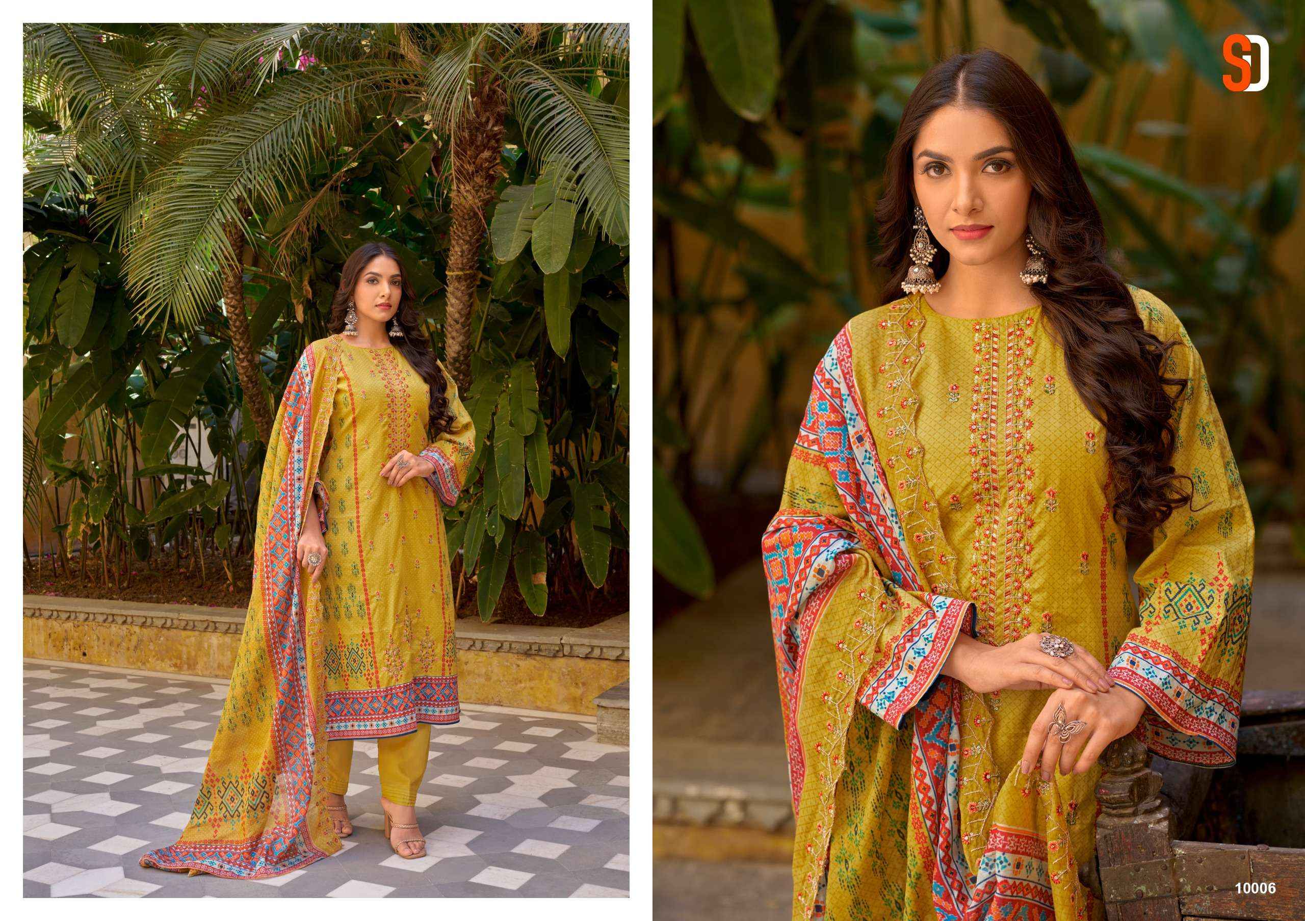 SHARADDHA DESIGNER BIN SAEED LAWN COLLECTION VOL 10 COTTON SUIT ( 8 PCS CATALOG )