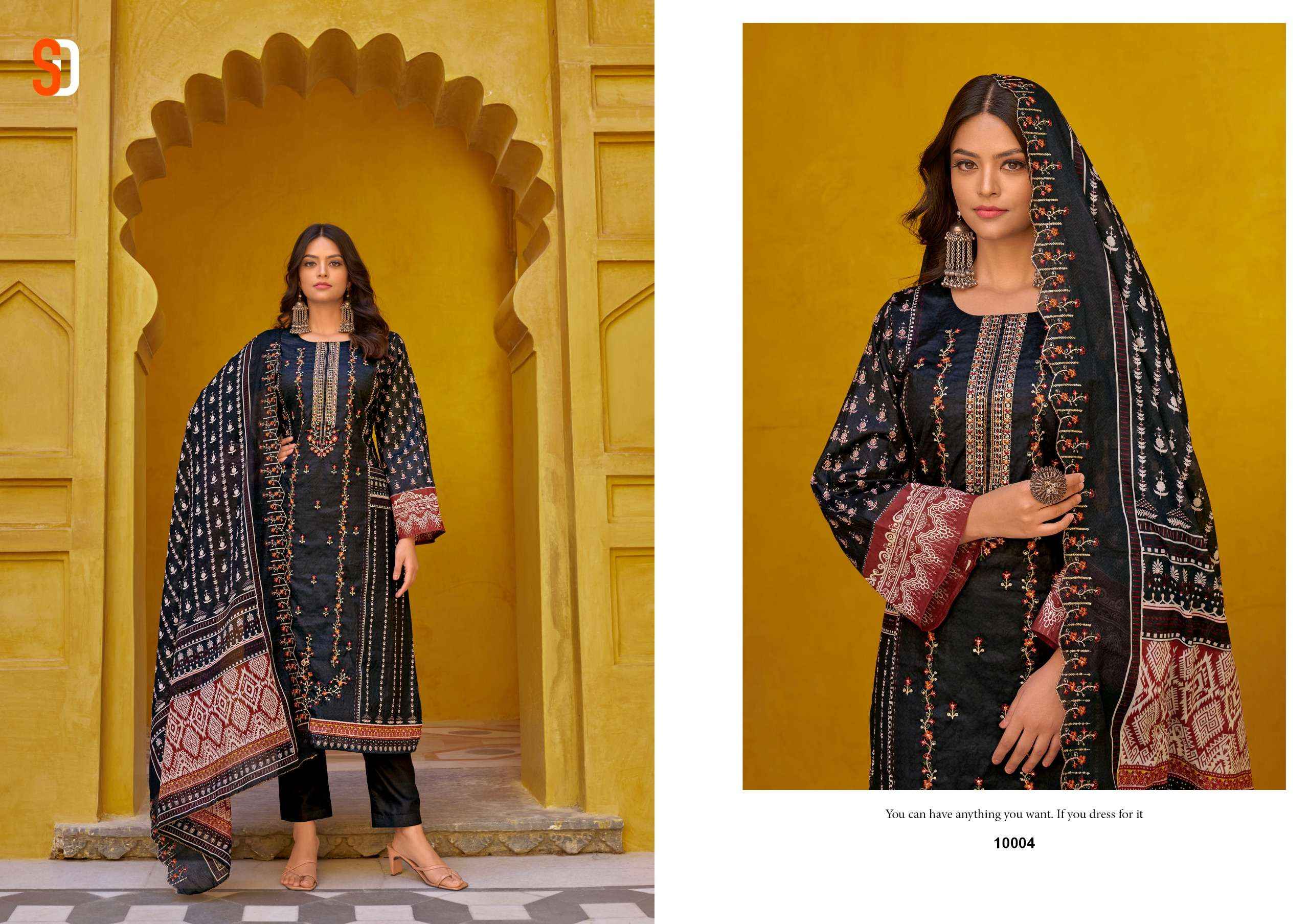 SHARADDHA DESIGNER BIN SAEED LAWN COLLECTION VOL 10 COTTON SUIT ( 8 PCS CATALOG )