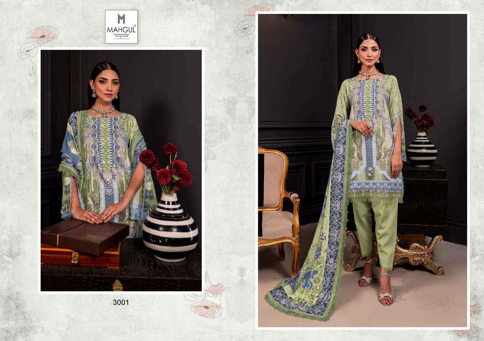 SHARADDHA NX MAHGUL QUEEN COURT VOL 3 LAWN COTTON SUIT ( 4 PCS CATALOG ) COTTON DUPATTA