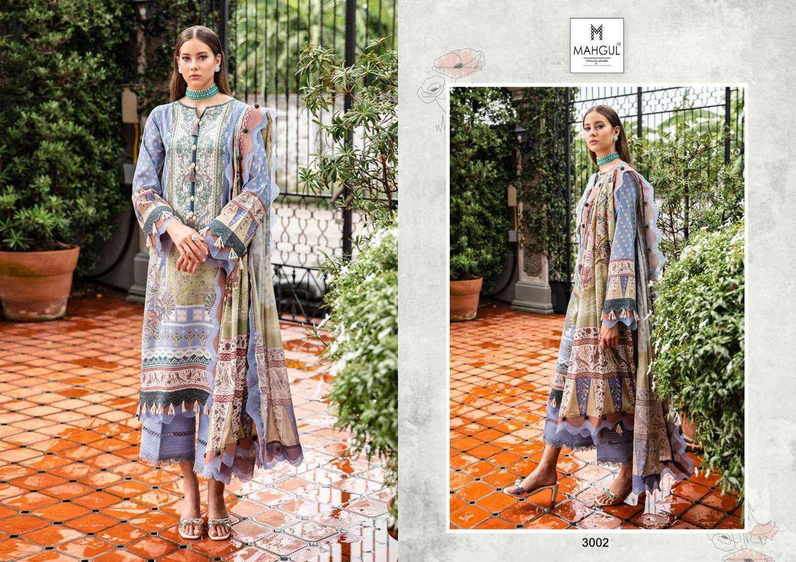 SHARADDHA NX MAHGUL QUEEN COURT VOL 3 LAWN COTTON SUIT ( 4 PCS CATALOG ) COTTON DUPATTA