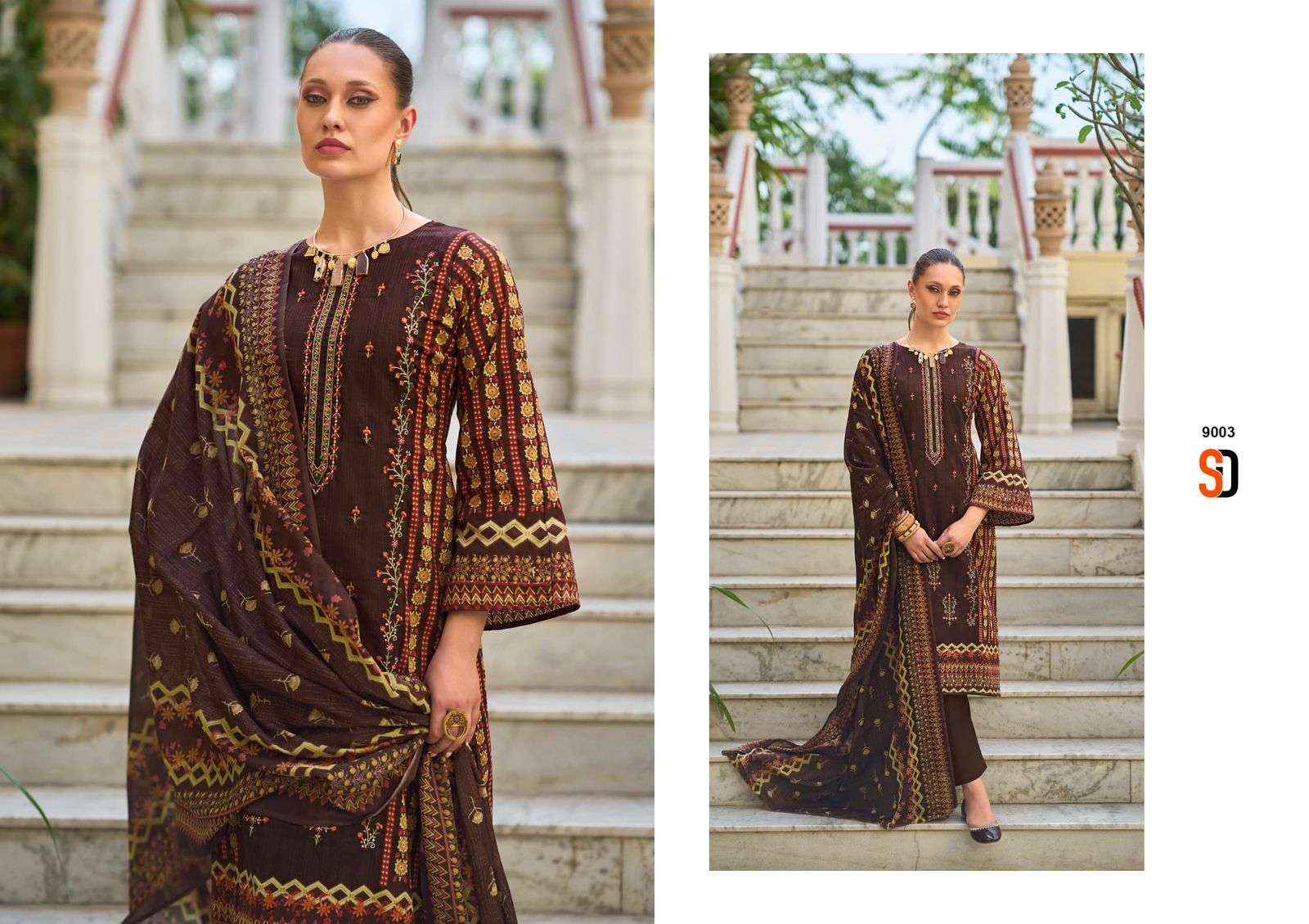 Shraddha Bin Saeed Lawn Collection Vol 9 Pakistani Catalog ( 4 Pcs Catalog )