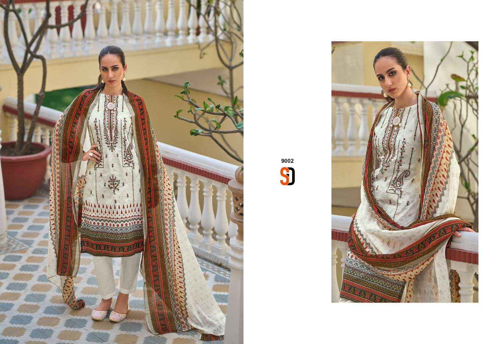 Shraddha Bin Saeed Lawn Collection Vol 9 Pakistani Catalog ( 4 Pcs Catalog )