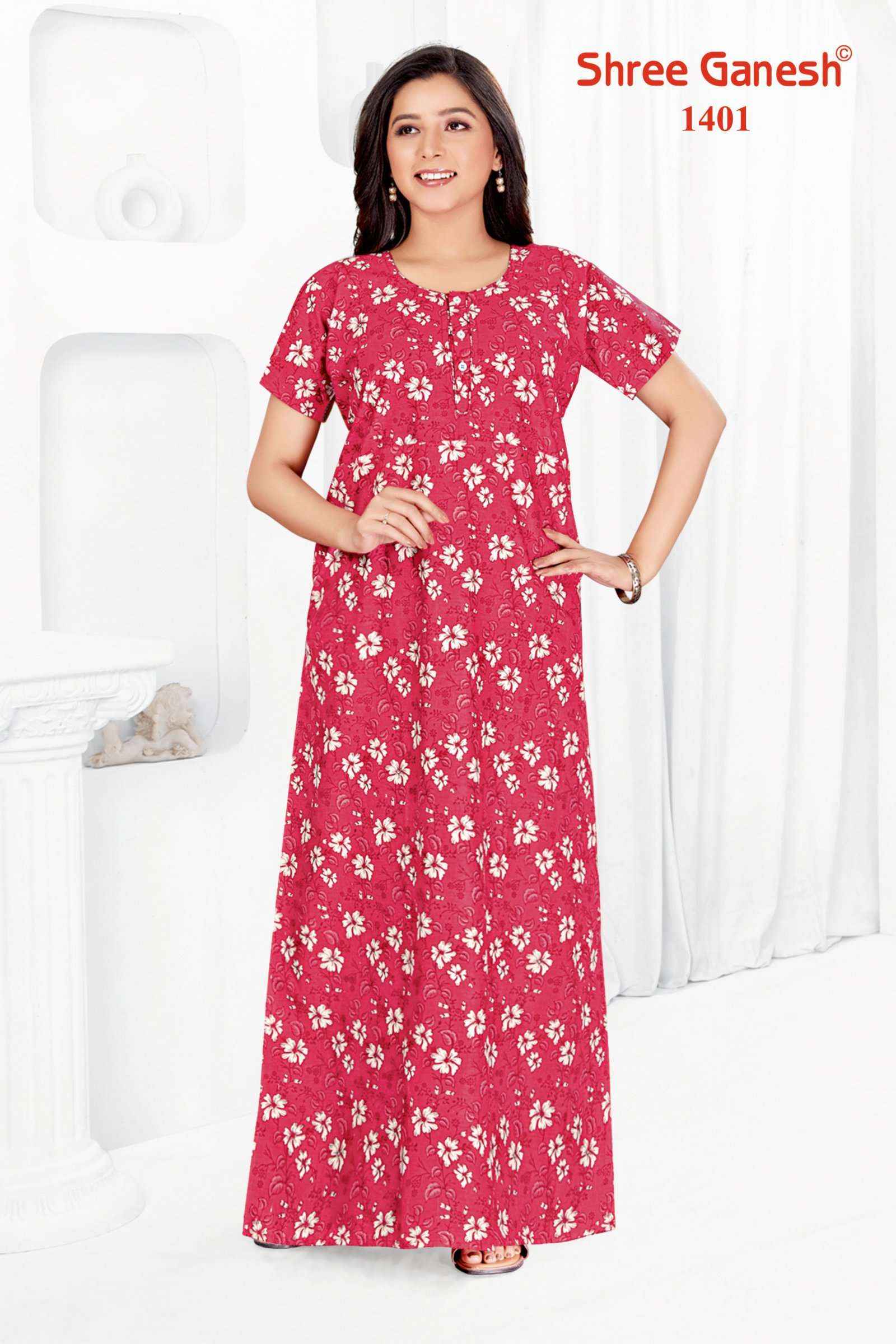 SHREE GANESH KALKI VOL 1 LADIES NIGHTY GOWN ( 25 PCS CATALOG )