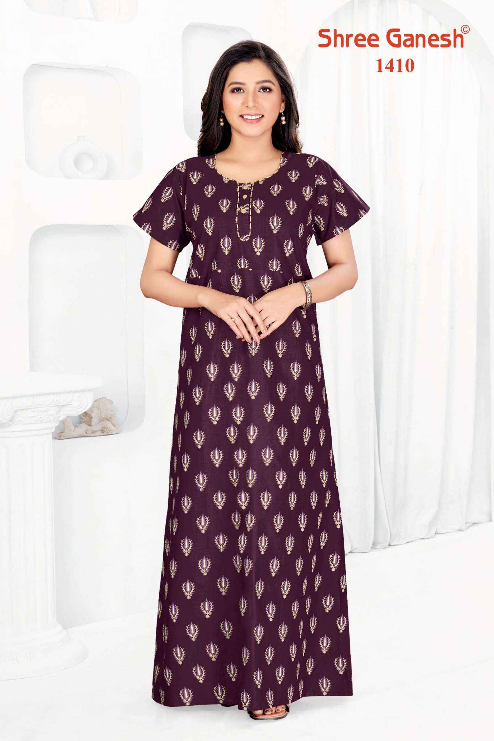 SHREE GANESH KALKI VOL 1 LADIES NIGHTY GOWN ( 25 PCS CATALOG )