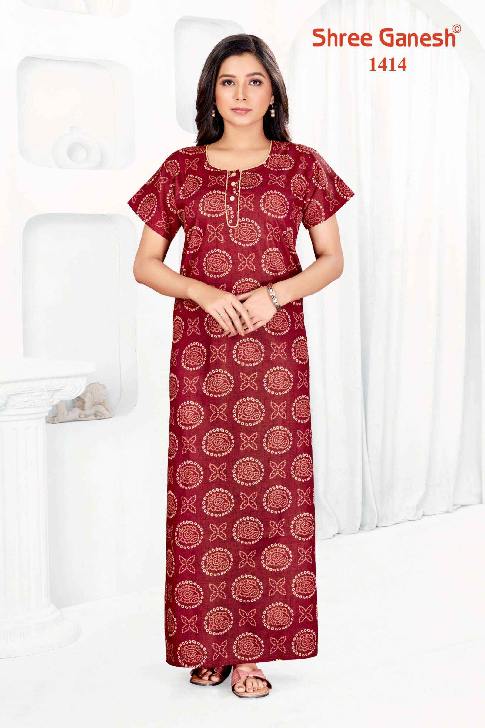 SHREE GANESH KALKI VOL 1 LADIES NIGHTY GOWN ( 25 PCS CATALOG )